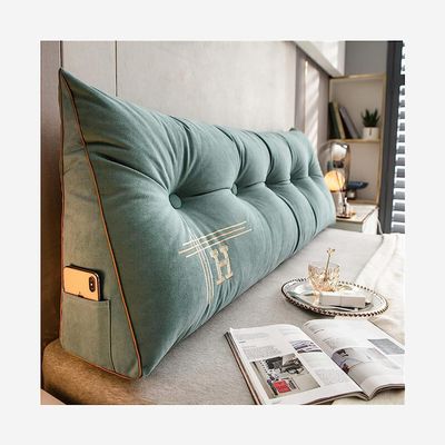 Backrest Cushion Triangular Headboard Pillow, Bedside Cushion Bed Sofa Long Reading Pillow, Sofa Bed Back Positioning Support Cushion With Removable Cover, Soft And Comfortable ( Color : I , Size : 10