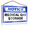 CakJuice Home Signs Decor Notice Medical Gas Storage Wooden Sign Home Signs Wall Decor Home Signs Decor (Size : 15X28CM) view 1