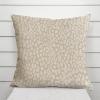 MangGou Throw Pillow Cover Solid Cream Cheetah Cushion Cover 24x24in Leopard Print Pillow Case Eurosham Accent Toss Pillowcase Rustic Decor for Sofa Living Room Bedroom (83w60u4qbpo0) view 3