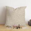 MangGou Throw Pillow Cover Solid Cream Cheetah Cushion Cover 24x24in Leopard Print Pillow Case Eurosham Accent Toss Pillowcase Rustic Decor for Sofa Living Room Bedroom (83w60u4qbpo0) view 4