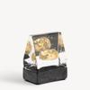 Kosta Boda Black Elements House of Mystery Gold Figurine view 1