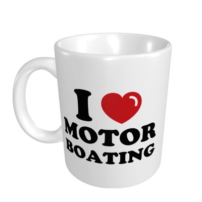 Abipuir Funny Mugs for Women I Love Motor Boating Mug for Moms Birthday Funny Gifts