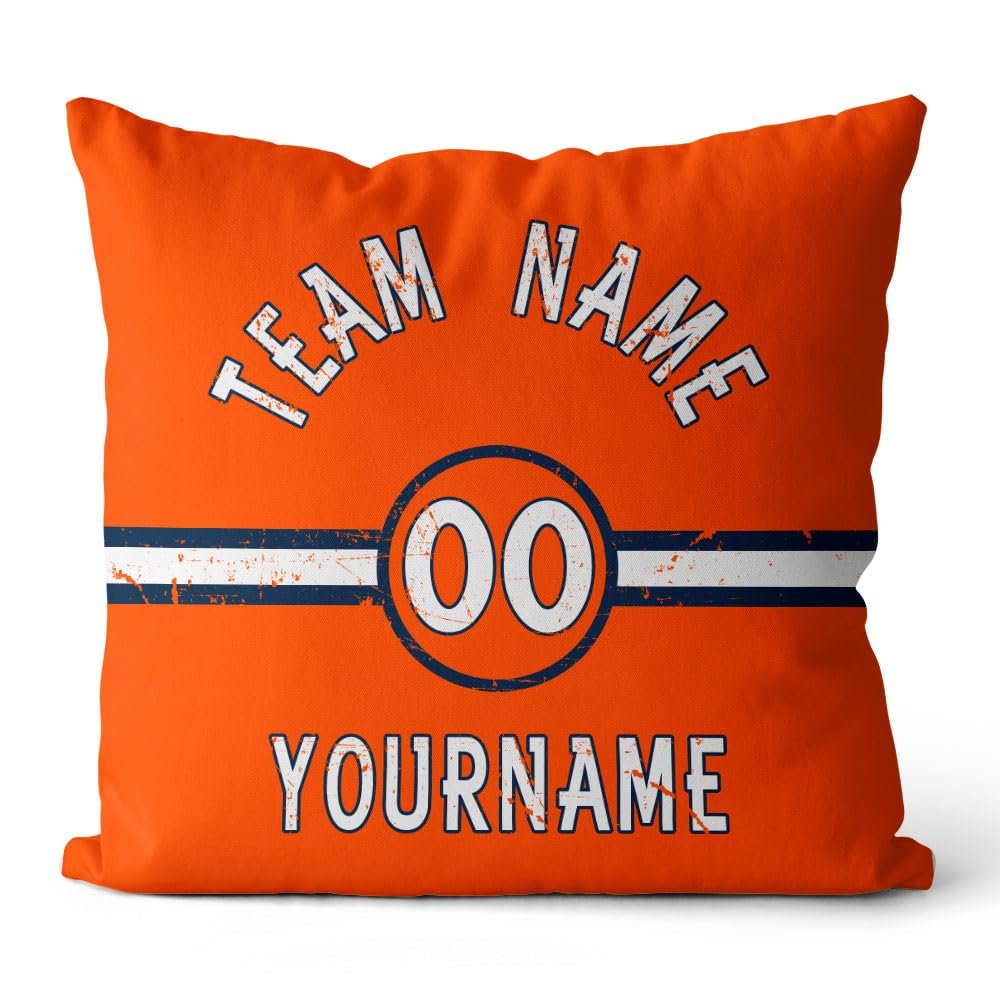 Lafubeatuy Custom Throw Pillow Personalized Football Style Print Name and Number for Men Women Boy Gift (Style 32)