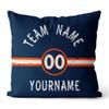 Lafubeatuy Custom Throw Pillow Personalized Football Style Print Name and Number for Men Women Boy Gift (Style 32) view 2
