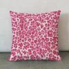 MangGou Hot Pink Leopard Pillow Case Cheetah Throw Pillow Animal Print Cushion Cover Hot Pink Pillow Cover 24x24in Pillowcase (83w69788o220) view 2