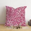 MangGou Hot Pink Leopard Pillow Case Cheetah Throw Pillow Animal Print Cushion Cover Hot Pink Pillow Cover 24x24in Pillowcase (83w69788o220) view 4