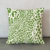MangGou Emerald Leopard Pillow Case Cheetah Animal Print Throw Pillow Cover Asian Cushion Cover 24x24in Green Accent Pillowcase Home Decor (83w60ufon4fu) view 2