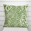 MangGou Emerald Leopard Pillow Case Cheetah Animal Print Throw Pillow Cover Asian Cushion Cover 24x24in Green Accent Pillowcase Home Decor (83w60ufon4fu) view 3