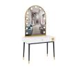 Multigot Dressing Table Set, White Makeup Vanity with Light Bulbs, Vanity Table Set with 3 Lighting Modes, Home Bedroom Cosmetics Dresser Furniture Gift ( Color : Chair without makeup , Size : 100cm ) view 1