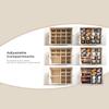 StorageWorks Shoe Organizer for Closet, Fits up to 16 Pairs, Shoe Cubby Storage Containers with Adjustable Dividers and Clear Cover, Taupe view 4