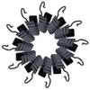 baotongle 24pcs Small Curtain Clips Stainless Steel Hooks for Hanging Clip Photo Clips Awning Lights Curtain Clips for Camp Tent Light Photo Art Indoor Outdoor Halloween Christmas(Black, 24) view 1