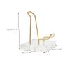 HOMSFOU 1pc Crystal Mineral Display Rock Display Stand Display Case for Toy Coin Display Case Gemstone Sphere Stand Geodes Display Stand Metal Stand Home Decor Acrylic Storage Box view 4