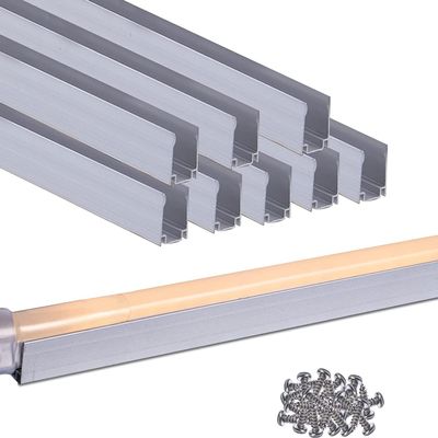 Shine Decor Bundle Products of Aluminum Channel Track Pack with 6300K White 16.4ft LED Neon Rope Lights Kit