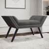 Gulab Homes Lana Bench in Grey and Black 401950GY view 2