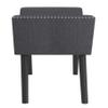Gulab Homes Lana Bench in Grey and Black 401950GY view 4