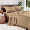 Full XL Size Bed Sheets Set, 800 Thread Count Sheets, 100 Egyptian Cotton, Easy Fit - (10-12" Inch) Deep Pocket Sheet Set (Full XL - 54" X 80"- Taupe Solid) view 2