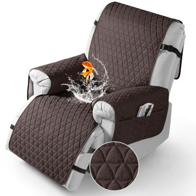 TAOCOCO 100% Waterproof Recliner Cover - Recliner Cover with Non-Slip Granule, Recliner Chair Covers with Elastic Band, Recliner Chair Covers for Reclining Chair(Chocolate, Oversized-30'')