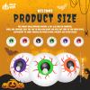 Leitee 60pcs Halloween Plastic Eyeballs Fake Eye Ball, 1 Inch, Colorful view 2
