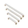 1 X Handle with Scres 4/6/8/10/12 Inches Space Aluminum Handles Kitchen Door Cabinet Straight Handle Pull Knobs Furniture Hardware (Color : Solid, Size : 160mm) view 4