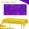 Sparkling Holographic Laser Tablecloth - Shimmering, Waterproof, Easy to Clean - Ideal for Halloween, Bachelorette, Birthday, Wedding, and Anniversary Party Decorations (Purple & Green & Gold, 3) view 2