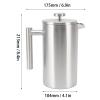 1L French Press Coffee Maker, Stainless Steel French Press with Filter, Double Wall Insulated French Cofee Press Pot, French Press for Tea, Hot Chocolate, Coffee, Cappuccino view 2