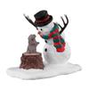 Lemax Bunny Makes a Friend #34092 Snowman and Bunny view 1