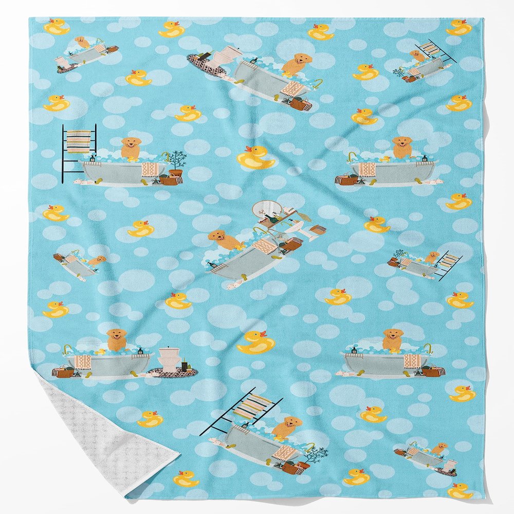 Caroline's Treasures WDK5618BTLG Gold Golden Retriever Bath Towel Large