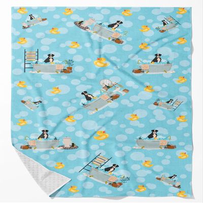 Caroline's Treasures WDK5536BTLG Natural Eared Black Boxer Bath Towel Large