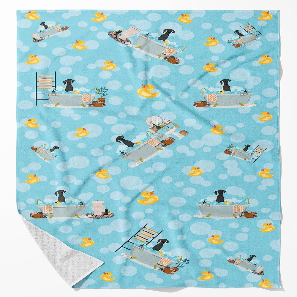 Caroline's Treasures WDK5620BTLG Black Great Dane Bath Towel Large