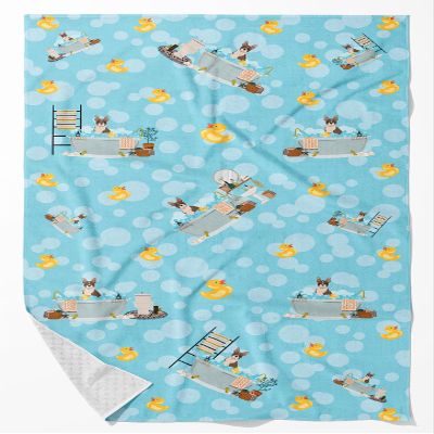 Caroline's Treasures WDK5531BTLG Brindle Boston Terrier Bath Towel Large