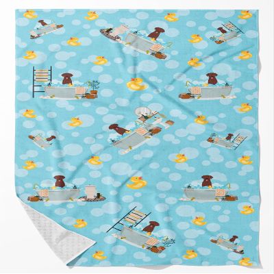 Caroline's Treasures WDK5631BTLG Chocolate Labrador Retriever Bath Towel Large