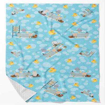 Caroline's Treasures WDK5659BTLG Toy Silver Poodle Bath Towel Large