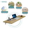 Antourlamm Wall Table Foldable Bar | Wood Wall Hanging Small Writing Table,Study Desk,Wall-Mounted Space Saving Drop-Leaf Desk for Home/Bar/Office/Bedroom/Garage (Size : L40xW25cm/L16xW10in) view 4