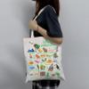 LEVLO South America Geography Travel Lover Tote Bag South America Teacher Alphabet Shopping Shoulder Bag Gift(South America) view 2