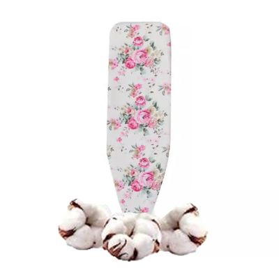 NILZA Iron Board Replacement Cover,100% Cotton Iron Board Cover Heavy Duty Ironing Board Cover and Pad, Standard Ironing Board Cover with Padding, 36x12in 43x13in 47x16in (Color : A, Size : 110x34cm