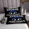 Police Theme Bedspread Set Queen Size for Kids,Boys Girls Blue Black White Quilt Set Policeman Bedspread Coverlet Hero Bedspread 3 Piece Decorative Bedding Quilted with 2 Pillow Shams view 4
