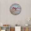 COCOKEN Beach Time Wall Clock Coastal Nautical Beach Clock Lobster 15 Inch Large Wall Clocks Battery Operated Silent Farmhouse Wall Decor for Kitchen Living Room Bedroom view 3