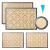 Silicone Baking Mat Set of 5, Katbite Food Grade Non-stick Reusable Cookie Sheet Bakeware Mats for Making Macaron, Cookie, Pizza, Pastry view 1
