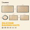 Silicone Baking Mat Set of 5, Katbite Food Grade Non-stick Reusable Cookie Sheet Bakeware Mats for Making Macaron, Cookie, Pizza, Pastry view 2