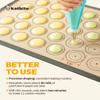 Silicone Baking Mat Set of 5, Katbite Food Grade Non-stick Reusable Cookie Sheet Bakeware Mats for Making Macaron, Cookie, Pizza, Pastry view 4