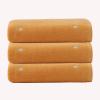 AOKLEY Bath Towels Set of 2 100% Cotton Premium Towels for Bathroom Bath Sheets Towels for Adults Highly Absorbent Microfiber Towels for Sport, Yoga, SPA, Fitness, 27.5x55.1inch (Yellow) view 1