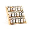 Orii 18 Jar Bamboo Compact Spice Organizer for Countertop and Kitchen Drawer, Filled with Spices, Program view 1