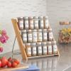 Orii 18 Jar Bamboo Compact Spice Organizer for Countertop and Kitchen Drawer, Filled with Spices, Program view 2