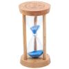 GANAZONO Elegant Wooden Hourglass Desktop Timer for Quick Decor Tabletop Accessory view 1