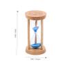 GANAZONO Elegant Wooden Hourglass Desktop Timer for Quick Decor Tabletop Accessory view 2