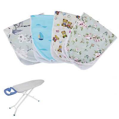 HCZION Standard Iron Board Cover Scorch Resistant Iron Board Replacement Cover Adjustable Ironing Board Cover Cotton Pad 35"12" 43"13" 47"15" (Color : B, Size : 32"x12"/80x30cm)