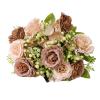 1 Bunch Artificial Flower Realistic Looking 5 Forks Simulation Peony Flower Wedding Decoration Home Decor Valentine's Day/Mother's Day/Christmas/Birthday Gifts (Coffee) view 1