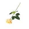 Artificial Flower with Green Leaves Realistic Looking Multiple Layers Petals Real Touch Rose Branch Stem Simulation Flower Decoration Home Decor Valentine's Day/Christmas/Birthday Gifts (Yellow) view 1