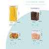 Cozey Daily Pop Containers with Lids - Stackable Airtight Food Storage, Kitchen Pantry Storage Containers for Snacks Candy Salt Herbs Spices BPA-Free (12PCS (1.2 + 2.0 + 2.7 + 3.3 Qt) * 3) view 2