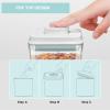Cozey Daily Pop Containers with Lids - Stackable Airtight Food Storage, Kitchen Pantry Storage Containers for Snacks Candy Salt Herbs Spices BPA-Free (12PCS (1.2 + 2.0 + 2.7 + 3.3 Qt) * 3) view 4